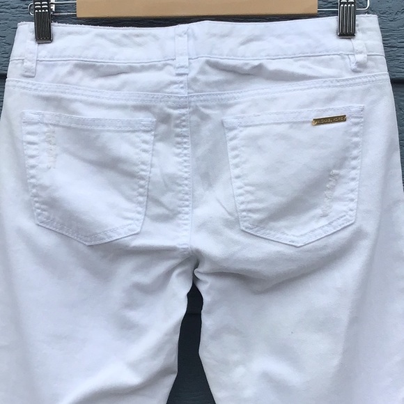 Michael Kors Distressed Izzy Cropped Skinny Jeans - Picture 6 of 14